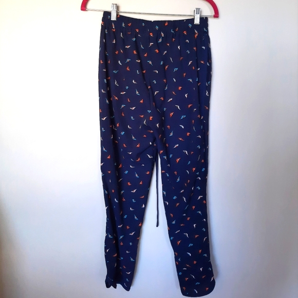 Pajama style pants with bird print - Picture 4 of 5